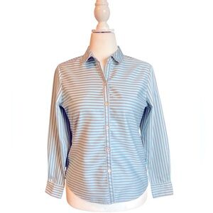 Foxcroft Heritage Non-Iron Button Down Blouse 8P EUC